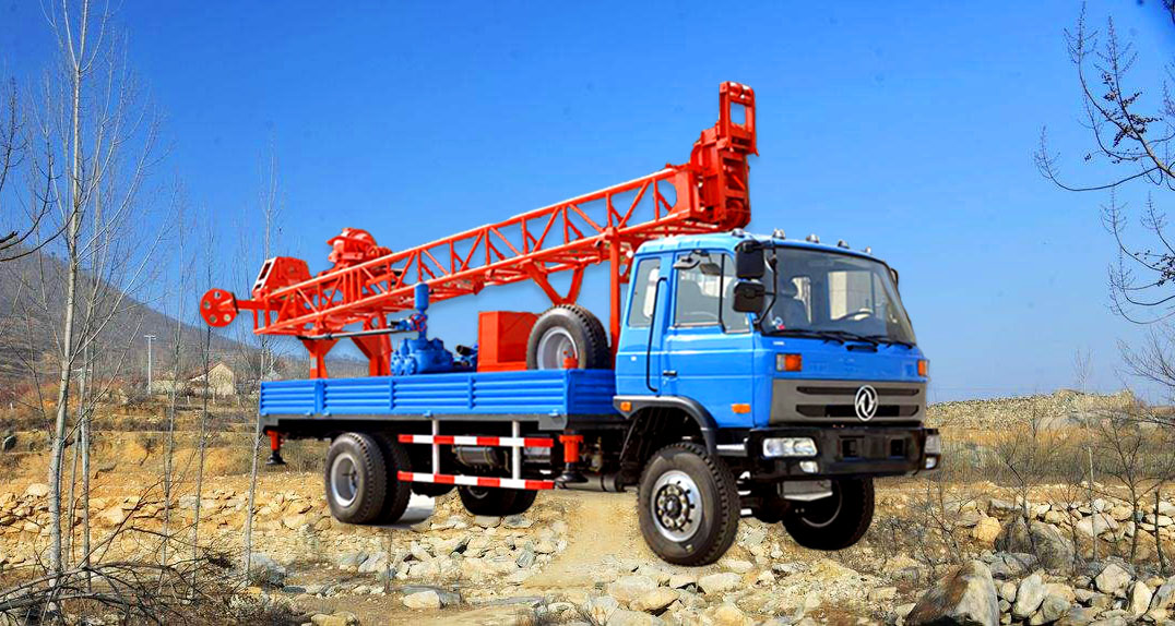 出口型國(guó)三車載水井鉆機(jī)
